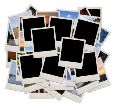 Stack of photo shots clipart