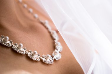 Beautiful bride necklace clipart