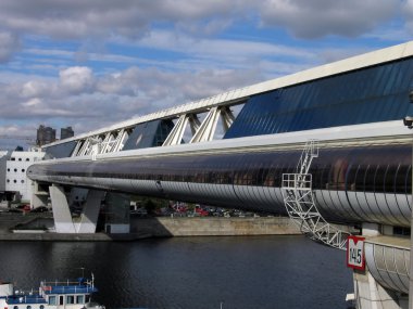 The bridge over Moscow river clipart