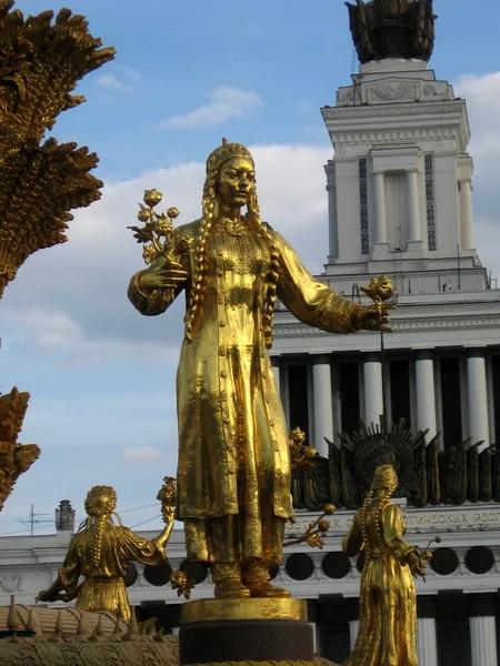 Zlatá socha — Stock fotografie
