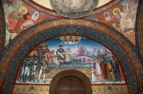 Wandmalerei in der Kirche — Stockfoto