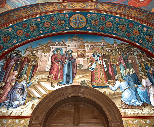 stock image Church wall painting