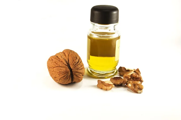 Nakrętki z olej z orzechów — Zdjęcie stockowe
