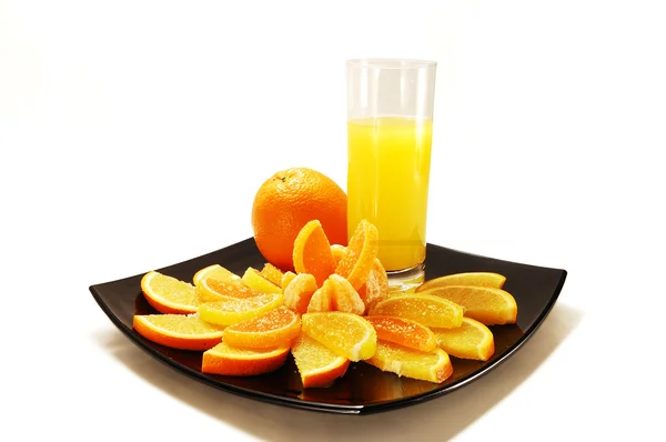 Un vaso de zumo de naranja — Foto de Stock