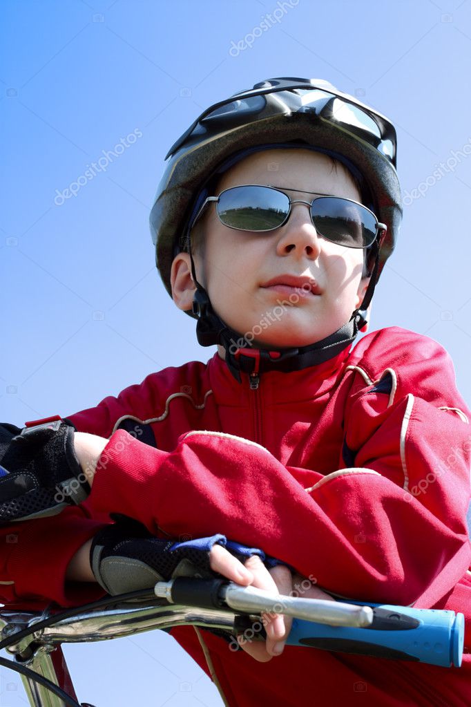 Boy on bicycle — Stock Photo © OleGunnar 1142390
