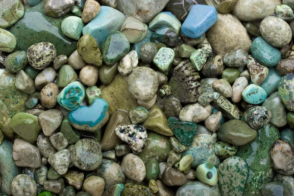 Kieselsteine in kalten Farben — Stockfoto