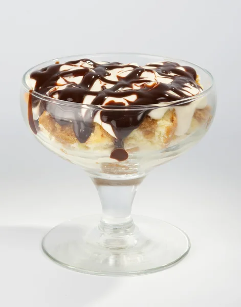Biscuit en crème dessert — Stockfoto