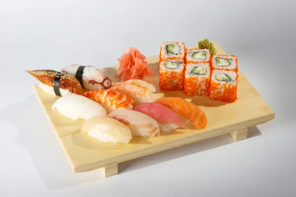 Sushi a rohlíky Royalty Free Stock Fotografie