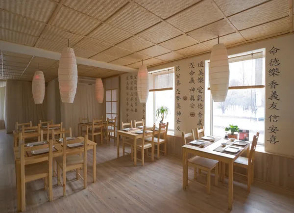 Интерьер японского ресторана — стоковое фото