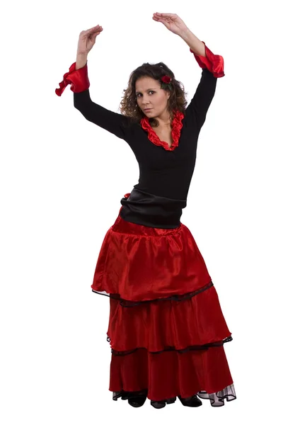 Halloween kostuums Spaanse vrouw. Stockafbeelding