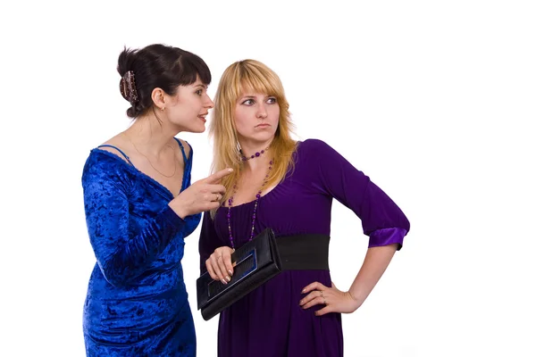 Two gossiping girls — Φωτογραφία Αρχείου