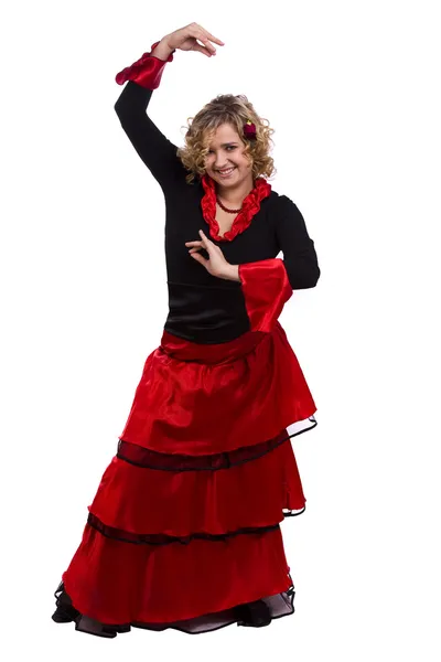 Halloween kostuums Spaanse vrouw. — Stockfoto