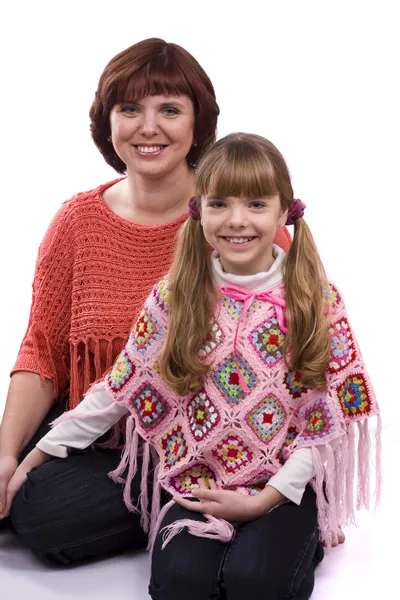 Gelukkige familie - moeder en dochter — Stockfoto