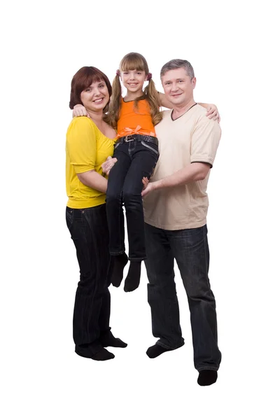 Happy family. Mother, father, daughter Stock Photo