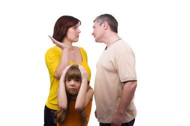 Parents swear, and children suffer. clipart