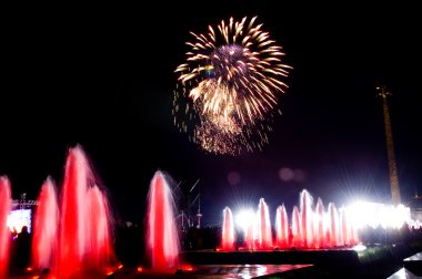 Fireworks and fountains clipart