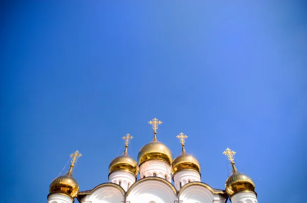 Cupole della chiesa d'oro — Foto Stock