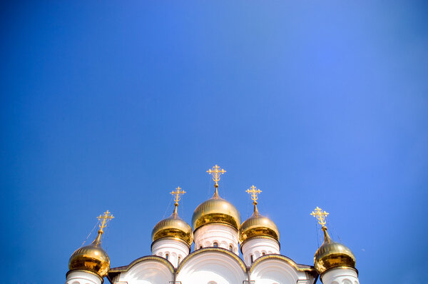 Golden church domes