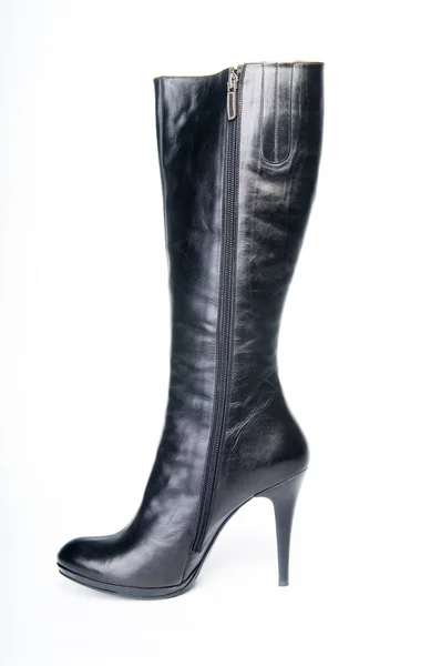 Чорні чоботи жіночі — стокове фото