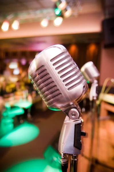 stock image Close-up of vintage microphone