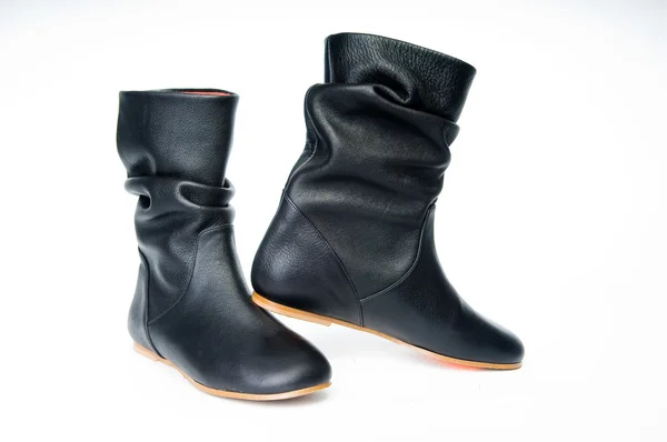 Par de botas femininas antiquadas — Fotografia de Stock