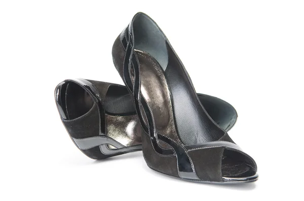 Fekete női cipő — Stock Fotó