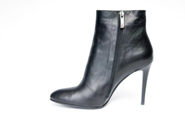 Чорний жіночий черевик — стокове фото