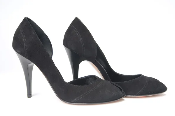 Μαύρη γυναικεία παπούτσια — Φωτογραφία Αρχείου