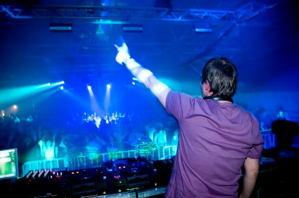 DJ na koncertě — Stock fotografie