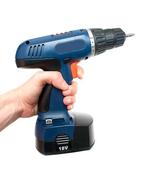 Hand and drill — Stock Photo, Image