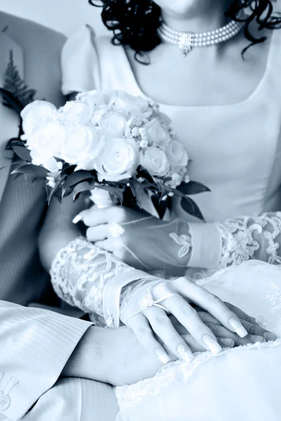 Hand huwelijksreis — Stockfoto