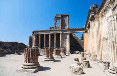 Ruins of Pompeii Italy clipart