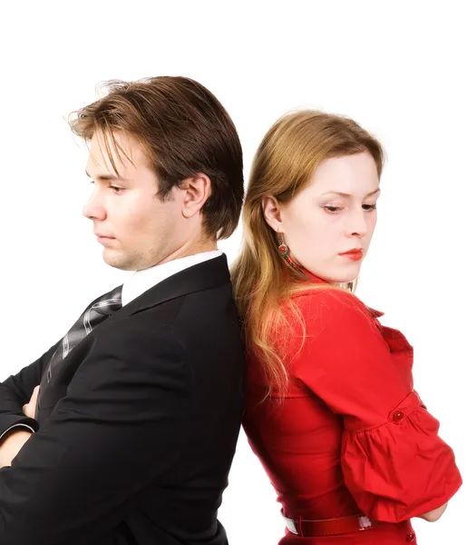 Man en vrouw conflict — Stockfoto