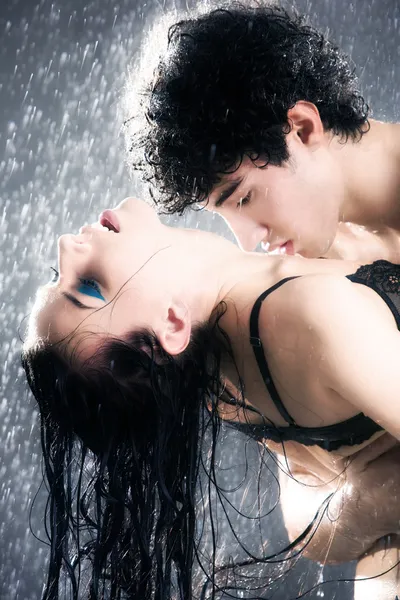 Giovane coppia sexy passione — Foto Stock