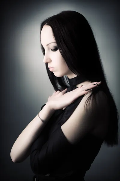 Goth nő portré — Stock Fotó