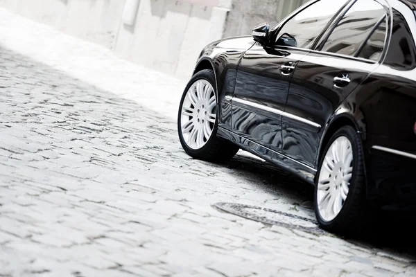 Black luxury car — Stock Photo, Image
