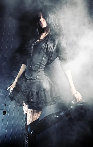 Goth kvinna mode — Stockfoto