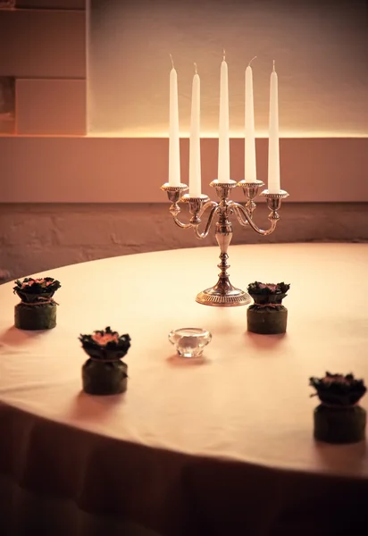 stock image Table with candles