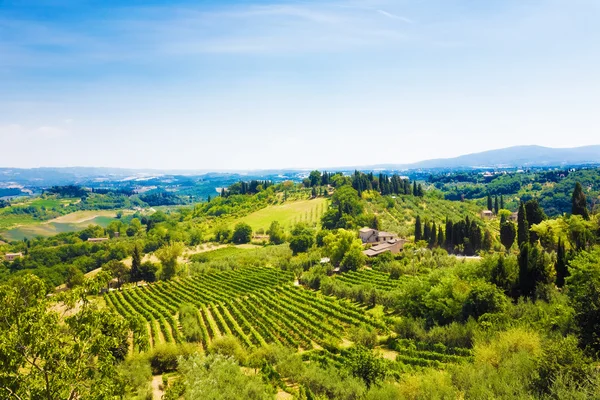 伝統的なトスカーナ イタリア風景 — ストック写真