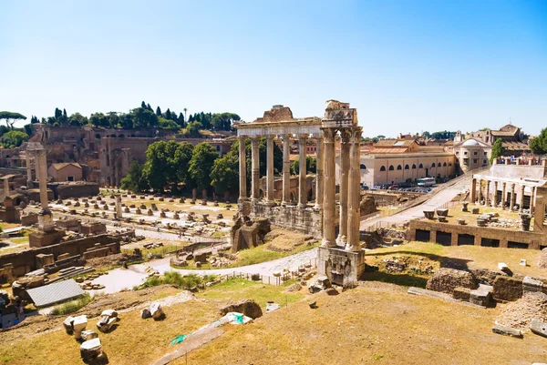 Fórum antigo em Roma Itália — Fotografia de Stock
