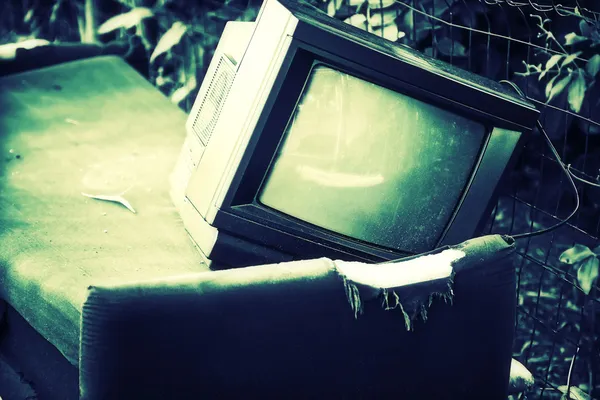Старий телевізор — стокове фото