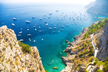 Italian Mediterranean sea coast clipart