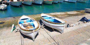 Two small boats clipart