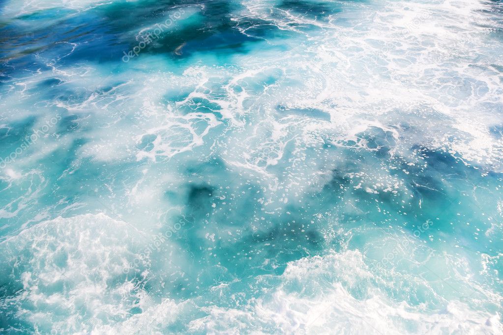 Фотообои Foam on ocean water