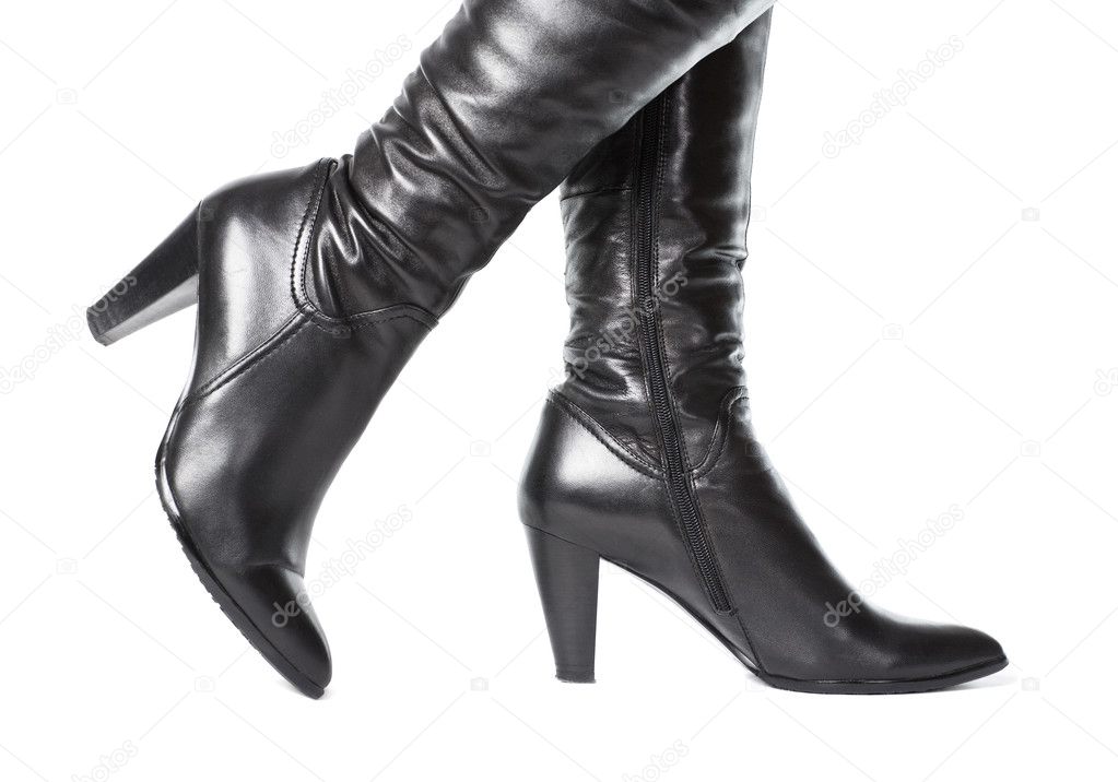 Woman leather boots