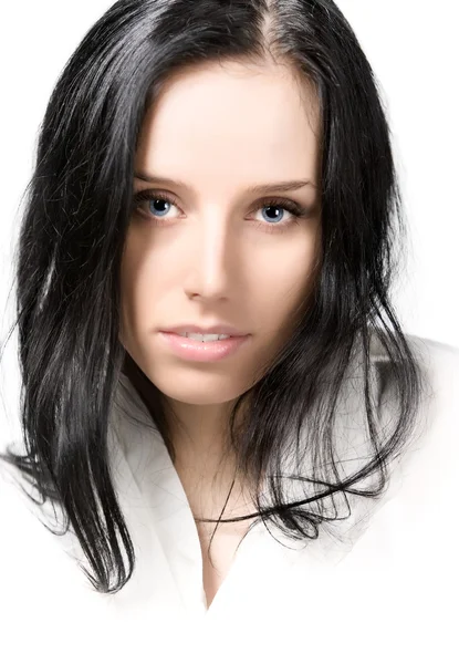 Jonge brunette vrouw portret — Stockfoto