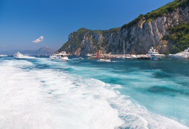 Capri island in Italy clipart