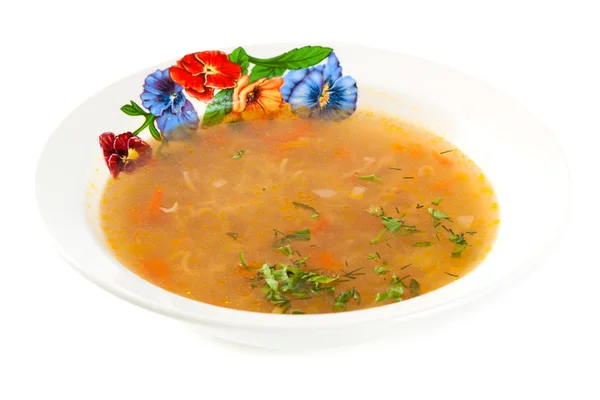 Suppe zum Abendessen — Stockfoto