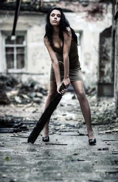 Goth nők bánat fogalma — 스톡 사진