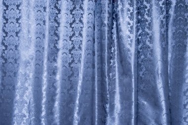 Blue curtain background clipart